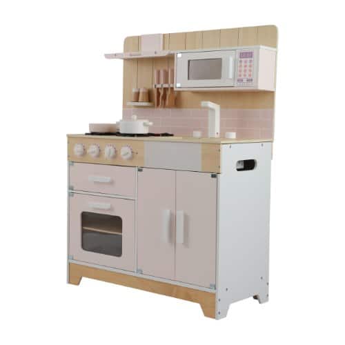 ⁦מטבח אלקטרוני ולנסיה ורוד מעץ לילדים | בית העץ⁩ – תמונה ⁦2⁩