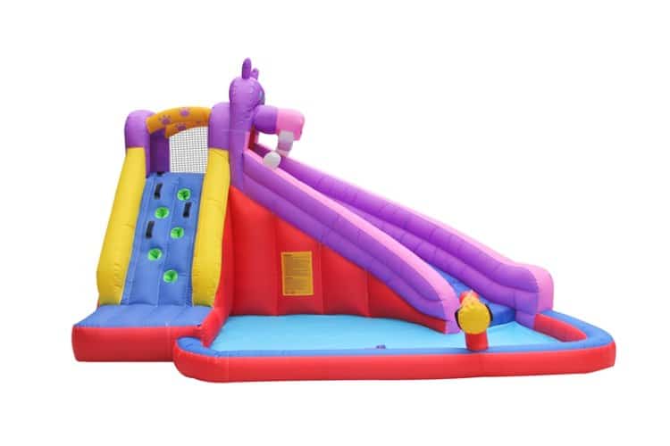 ⁦מתקן קפיצה מתנפח בינוני עם מים – דגם היפופוטם⁩ – תמונה ⁦2⁩