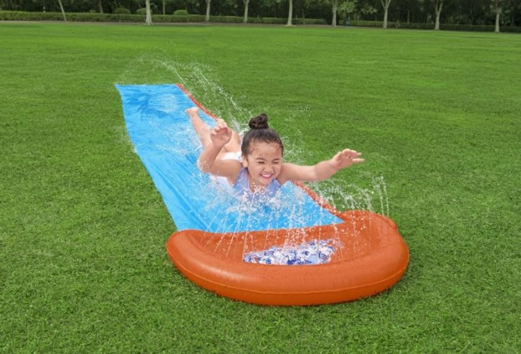 ⁦מגלשת מים – משטח החלקה רטוב חד-מסלולי⁩ – תמונה ⁦4⁩