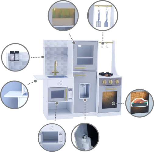 ⁦מטבח לילדים דגם גילי - מטבח מעץ לילדים⁩ – תמונה ⁦2⁩