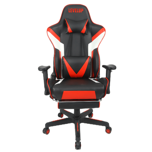 כיסא גיימינג אדום שחור עם שילוב אדום