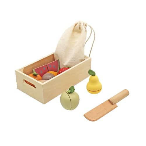 ⁦סלסלת פירות מעץ לילדים⁩ – תמונה ⁦2⁩