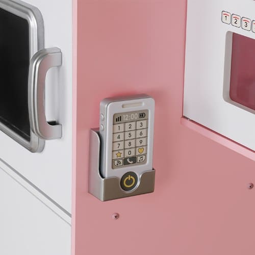 ⁦מטבח עץ לילדים ורוד – דגם רעות⁩ – תמונה ⁦4⁩