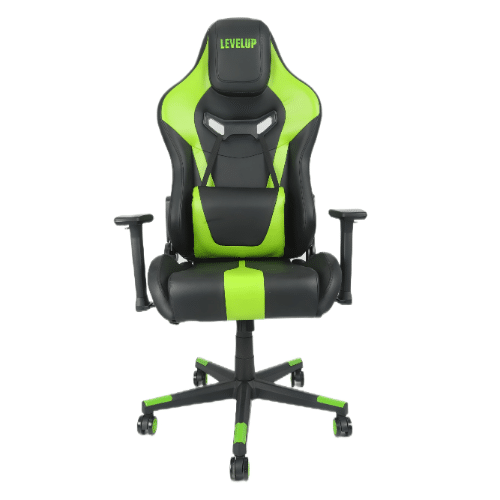 ⁦כיסא גיימינג LEVEL UP בצבע ירוק – לנוחות מקסימלית ולביצועים מושלמים!⁩ – תמונה ⁦4⁩