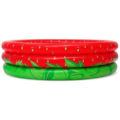 ⁦בריכה מתנפחת עגולה בעיצוב תות שדה⁩ – תמונה ⁦2⁩