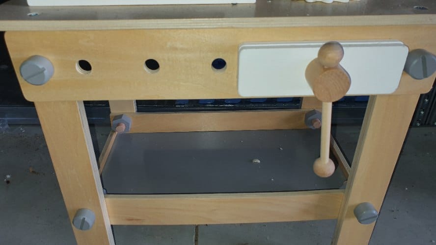 ⁦שולחן כלי עבודה מעץ לילדים⁩ – תמונה ⁦3⁩