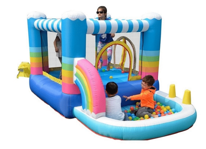 מתקן קפיצה מתנפח בינוני – קשת בענן