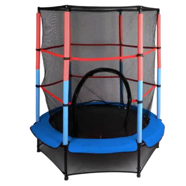 טרמפולינה לילדים 55 אינץ' עם רשת הגנה (140 ס"מ) בצבע כחול