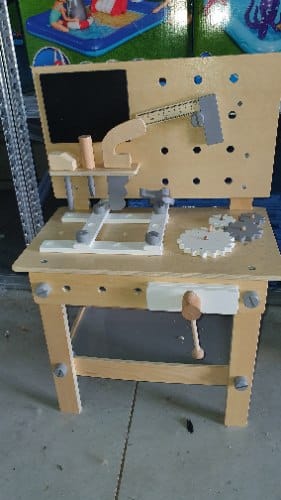 ⁦שולחן כלי עבודה מעץ לילדים⁩ – תמונה ⁦4⁩