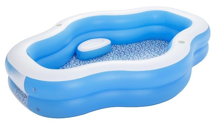 ⁦בריכה משפחתית מתנפחת עם חלון שקוף ומושבים מובנים⁩ – תמונה ⁦3⁩