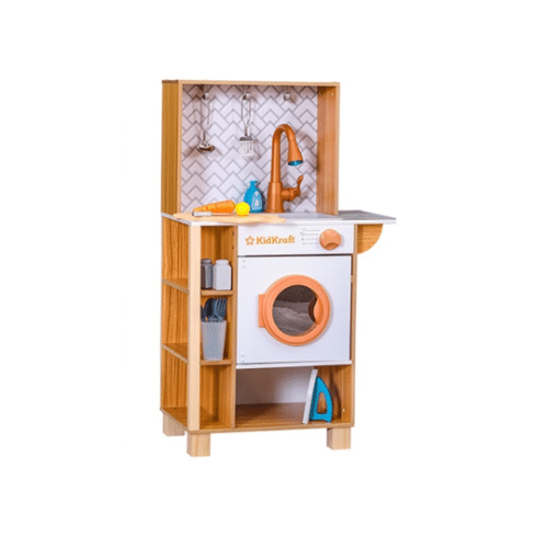 ⁦מטבח אלקטרוני ערבה מעץ לילדים⁩ – תמונה ⁦2⁩