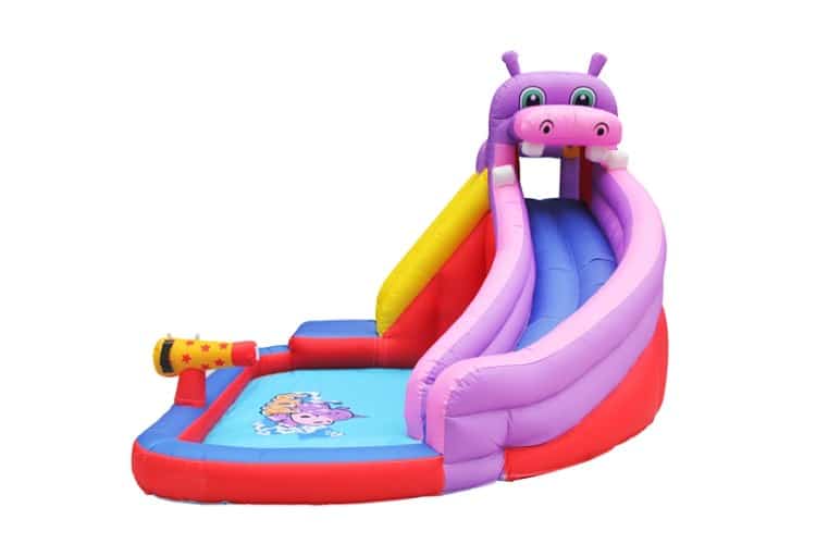 ⁦מתקן קפיצה מתנפח בינוני עם מים – דגם היפופוטם⁩ – תמונה ⁦5⁩