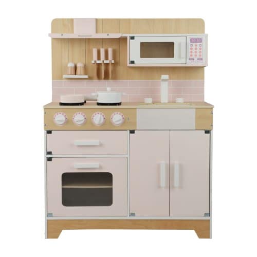⁦מטבח אלקטרוני ולנסיה ורוד מעץ לילדים | בית העץ⁩ – תמונה ⁦4⁩