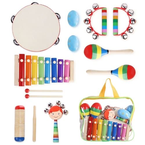 ערכת כלי נגינה מעץ לילדים