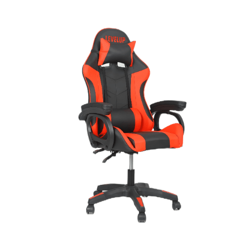 ⁦כיסא גיימינג ארגונומי שחור עם שילוב אדום⁩ – תמונה ⁦4⁩