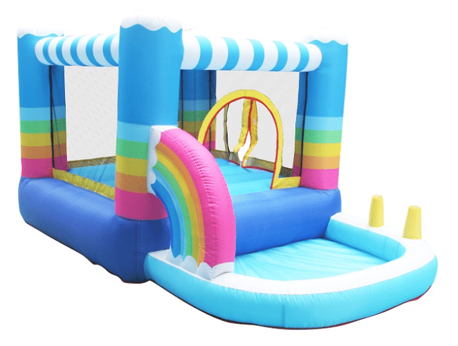 ⁦מתקן קפיצה מתנפח בינוני – קשת בענן⁩ – תמונה ⁦3⁩