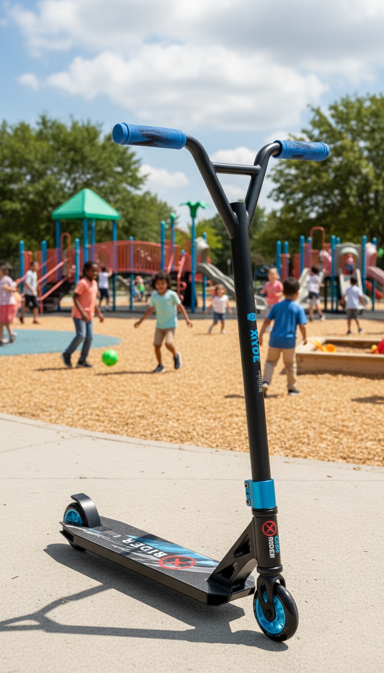 ⁦קורקינט פעלולים מקצועי X-Rider בצבע כחול | קורקינט לילדים⁩ – תמונה ⁦3⁩