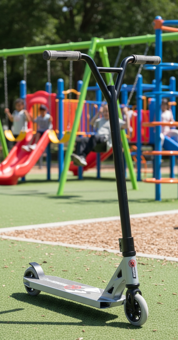 ⁦קורקינט פעלולים מקצועי X-Rider בצבע לבן | קורקינט לילדים⁩ – תמונה ⁦3⁩