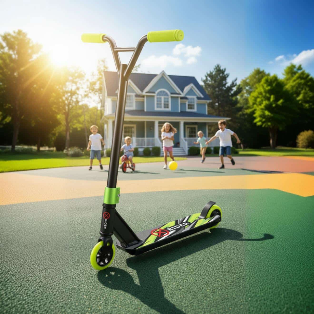 קורקינט פרו אקס מקצועי בצבע ירוק | קורקינט לילדים קורקינט פרו אקס מקצועי בצבע ירוק | קורקינט לילדים – תמונה 1