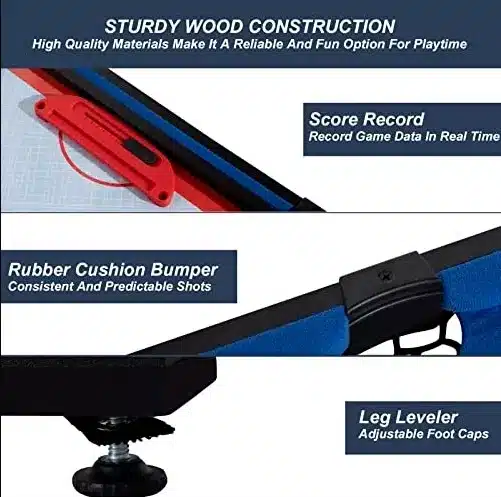 ⁦4 משחקים בשולחן משחק אחד | 92X46X66 סמ |RQ22009|Summit⁩ – תמונה ⁦2⁩