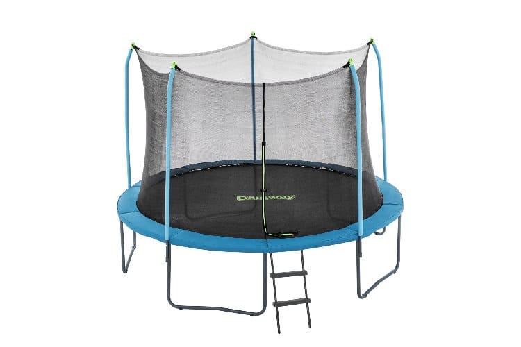 טרמפולינה גדולה לחצר 12 פיט עם סולם ורשת | מק"ט 59104