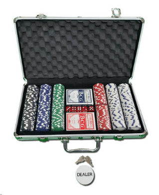 מזוודת פוקר מקצועית 300 ז'יטונים - 11.5 גרם