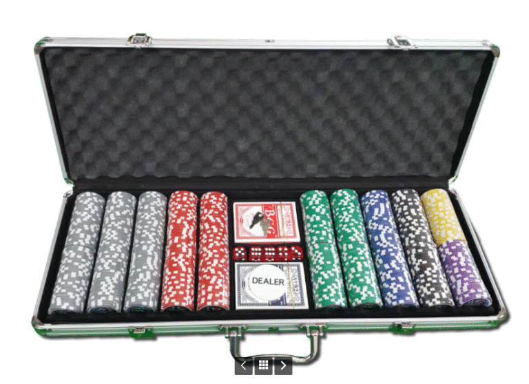 מזוודת פוקר מקצועית 500 ז'יטונים – 13.5 גרם