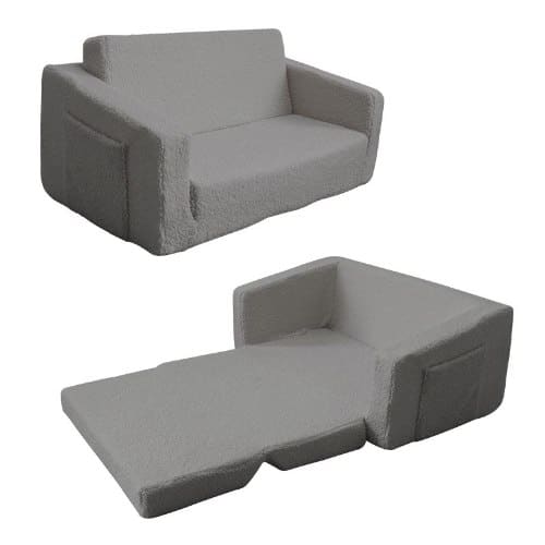 ספה נפתחת לילדים אפורה | בוואקום | מקט SAPAG