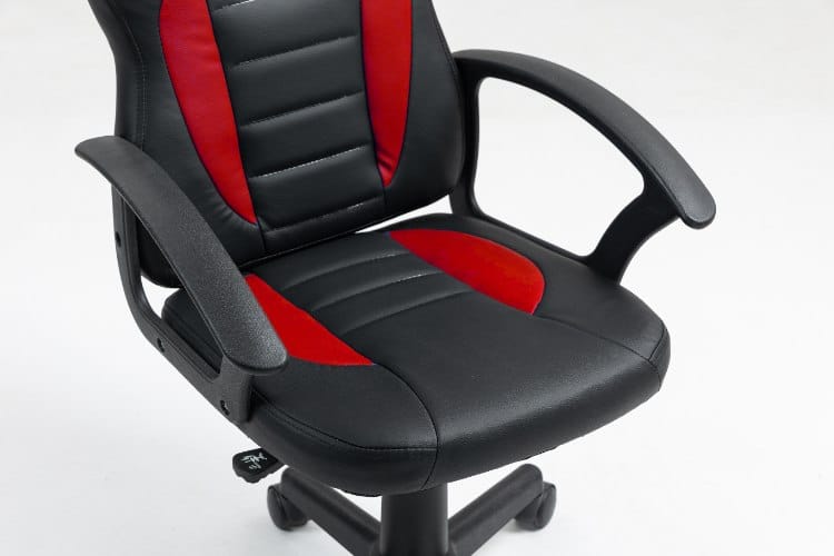 ⁦כיסא תלמיד ארגונומי לנוער עם ידיות בצבע שחור ואדום | מק"ט: 301A-BR | LEVEL UP⁩ – תמונה ⁦4⁩