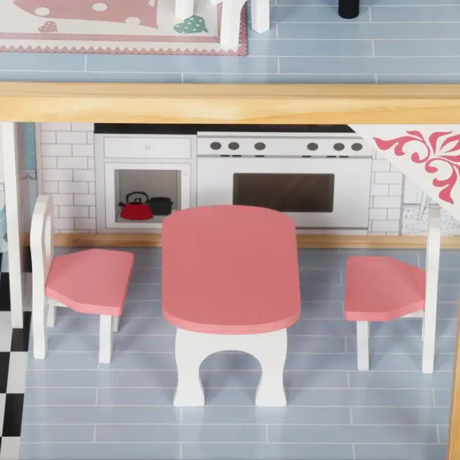 ⁦בית בובות גדול דגם יהלום תכלת גובה 121 ס"מ⁩ – תמונה ⁦5⁩