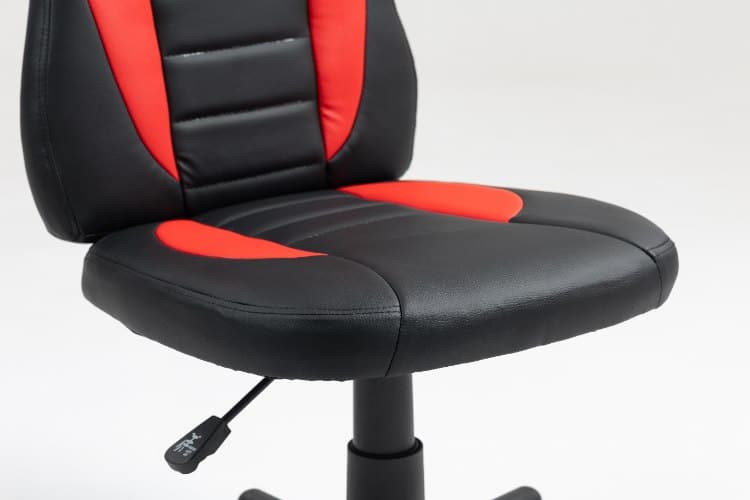 ⁦כיסא תלמיד ארגונומי לנוער בצבע שחור ואדום | מק"ט: S301-BR | LEVEL UP⁩ – תמונה ⁦3⁩