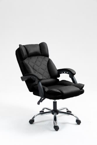 ⁦כיסא מנהלים ארגונומי יוקרתי עם ידיות בצבע שחור | מקט E901BLACK⁩ – תמונה ⁦4⁩