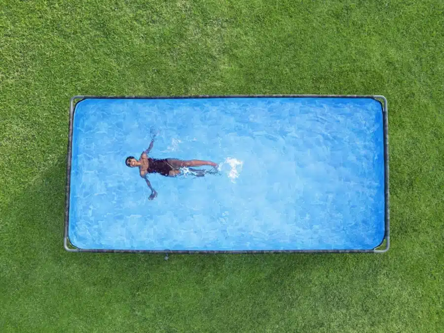 ⁦בריכת מלבנית+ משאבת חול 1600+סולם+ כיסוי וצמר גפן|5.49X2.74X1.32 סמ|APX 365| BESTWAY|מקט |⁩ – תמונה ⁦6⁩