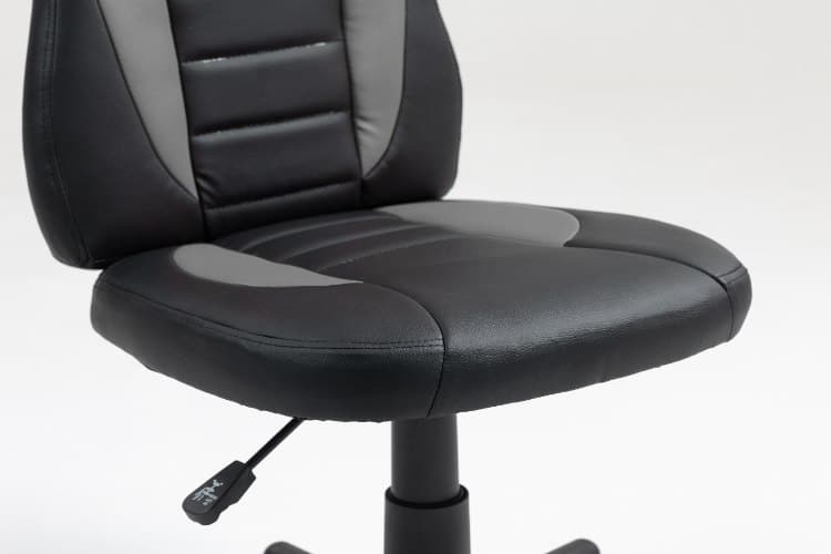 ⁦כיסא תלמיד ארגונומי לנוער בצבע שחור ואפור | מקט LEVEL UP | S301-BG⁩ – תמונה ⁦5⁩