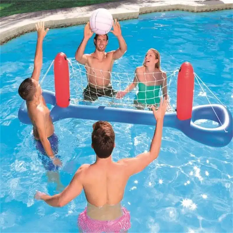 ⁦מתנפח למשחק כדורעף לבריכה + כדור+ רשת צפה|64X244 סמ | דגם 52133⁩ – תמונה ⁦5⁩