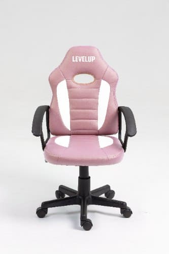 ⁦כיסא תלמיד ארגונומי לנוער עם ידיות בצבע ורוד ולבן | דגם LEVEL UP | מק"ט 301A-PW⁩ – תמונה ⁦4⁩