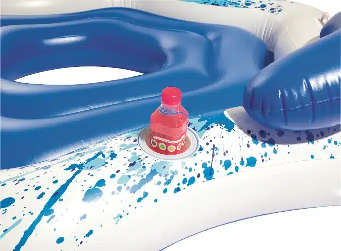 ⁦גלגל ים / אבוב יחיד מתנפח בעיצוב צמיג + ידיות| קוטר 119 סמ| דגם 36102| BESTWAY⁩ – תמונה ⁦10⁩