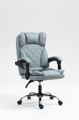 ⁦כיסא מנהלים ארגונומי יוקרתי עם ידיות בצבע אפור| מקט - E901GRA Y⁩ – תמונה ⁦4⁩