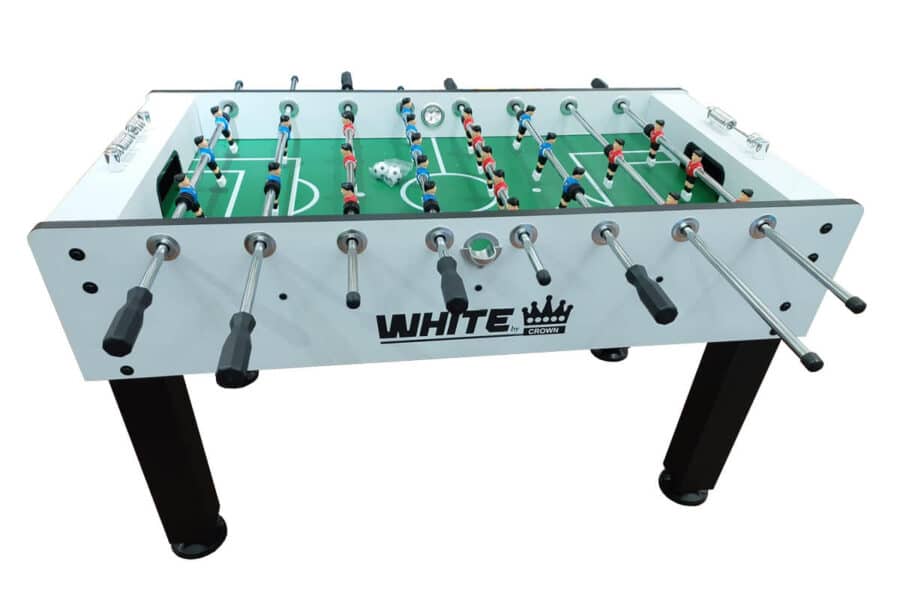 ⁦שולחן כדורגל 5 פיט WHITE מבית CROWN⁩ – תמונה ⁦2⁩