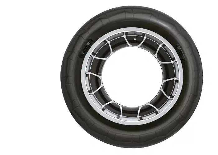 ⁦גלגל ים / אבוב יחיד מתנפח בעיצוב צמיג + ידיות| קוטר 119 סמ| דגם 36102| BESTWAY⁩ – תמונה ⁦6⁩