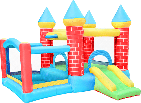 ⁦מתקן קפיצה מתנפח בינוני | 92043 | הטירה | JUMPER | מגלשה+משטח קפיצה⁩ – תמונה ⁦2⁩