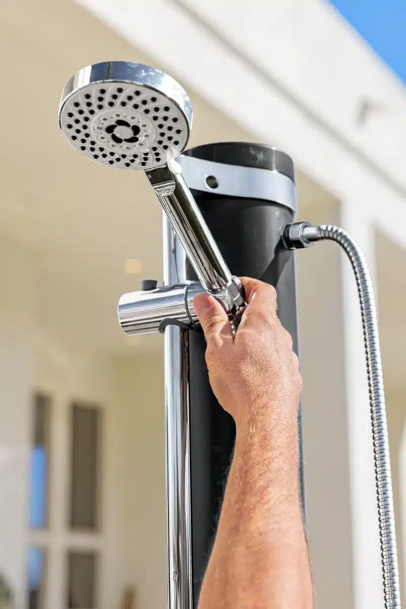 ⁦מקלחון חיצוני לחצר/גינה עם ראש מקלחון מתכוונן/נשלף 20 ליטר | מקט BESTWAY| 58695|⁩ – תמונה ⁦10⁩