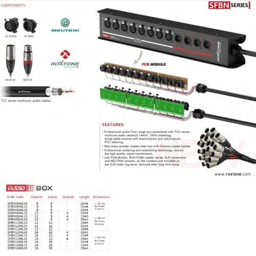 מולטי כבל – 10 מטר 8/4 XLR
