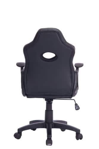 ⁦כיסא גיימינג לילדים ארגונומי עד גיל 10 עם ידיות דגם כריש בצבע שחור ולבן| מקט LEVEL UP SHARK |G512W⁩ – תמונה ⁦4⁩