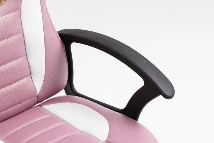 ⁦כיסא תלמיד ארגונומי לנוער עם ידיות בצבע ורוד ולבן | דגם LEVEL UP | מק"ט 301A-PW⁩ – תמונה ⁦2⁩