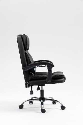 ⁦כיסא מנהלים ארגונומי יוקרתי עם ידיות בצבע שחור | מקט E901BLACK⁩ – תמונה ⁦3⁩