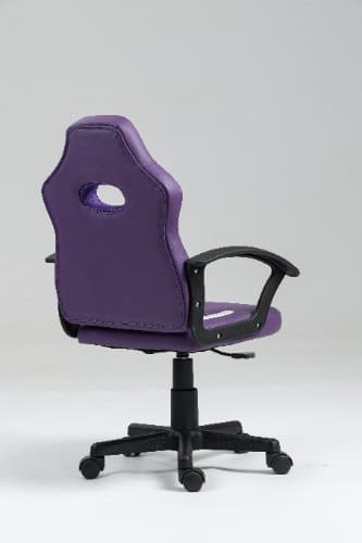 ⁦כיסא תלמיד ארגונומי לנוער עם ידיות בצבע סגול ולבן| מקט LEVEL UP | 301A-PW1⁩ – תמונה ⁦2⁩