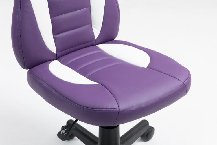 ⁦כיסא תלמיד ארגונומי לנוער בצבע סגול ולבן| מקט LEVEL UP | S301-PW1⁩ – תמונה ⁦3⁩