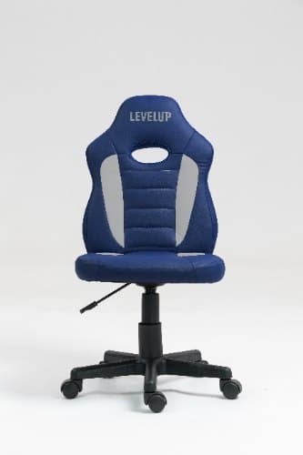 כיסא תלמיד ארגונומי לנוער בצבע כחול ואפור| מקט LEVEL UP | S301-BG