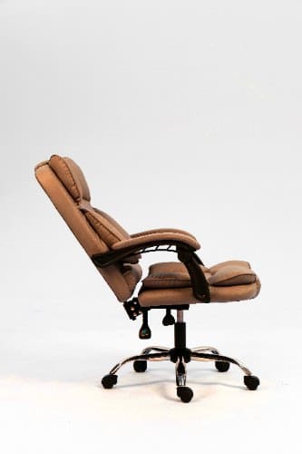 ⁦כיסא מנהלים ארגונומי יוקרתי עם ידיות בצבע חום| מקט E901BROWN⁩ – תמונה ⁦3⁩